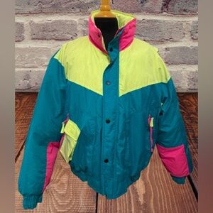 Vintage Colorful Jonathan Stone ski jacket large unisex